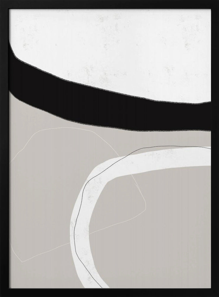 Zwart-witte vormen | Poster