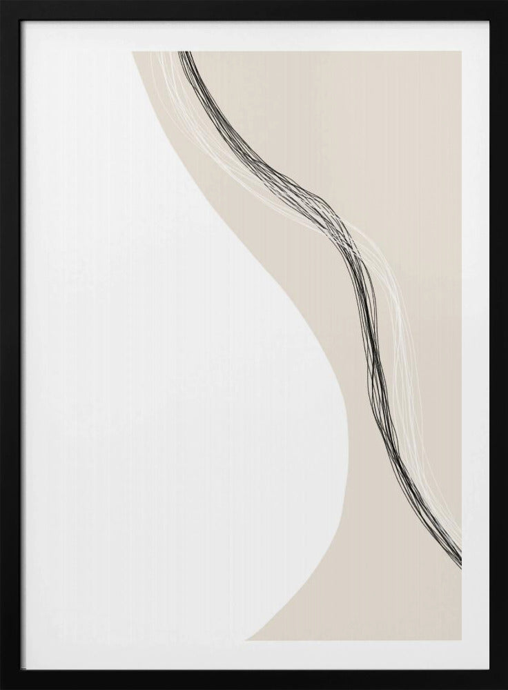 Vloeiende lijnen harmonie | Poster