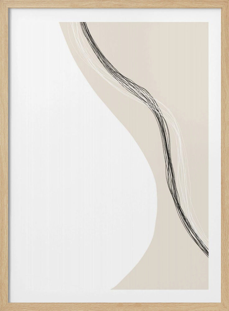 Vloeiende lijnen harmonie | Poster