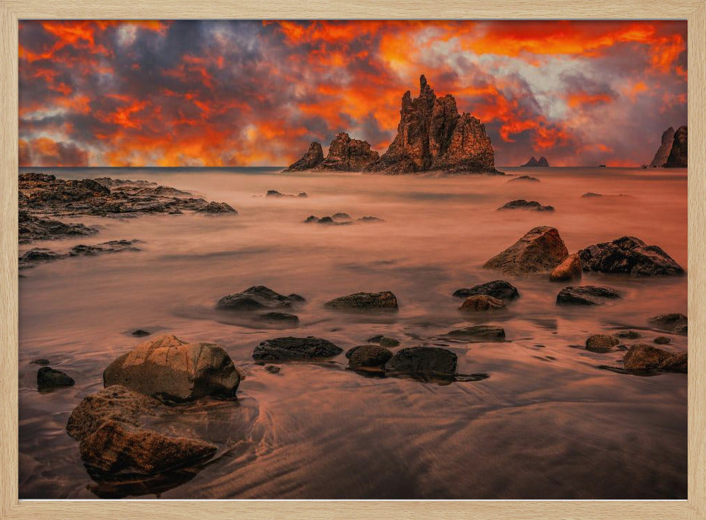 Canarische zonsondergang | Poster