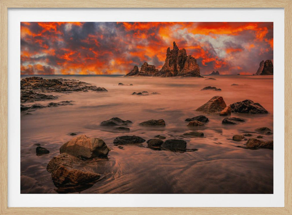 Canarische zonsondergang | Poster