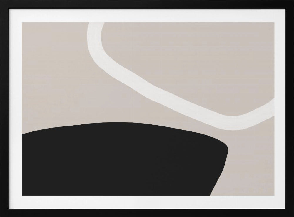 Zwart-witvormen | Poster