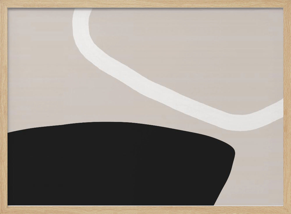 Zwart-witvormen | Poster