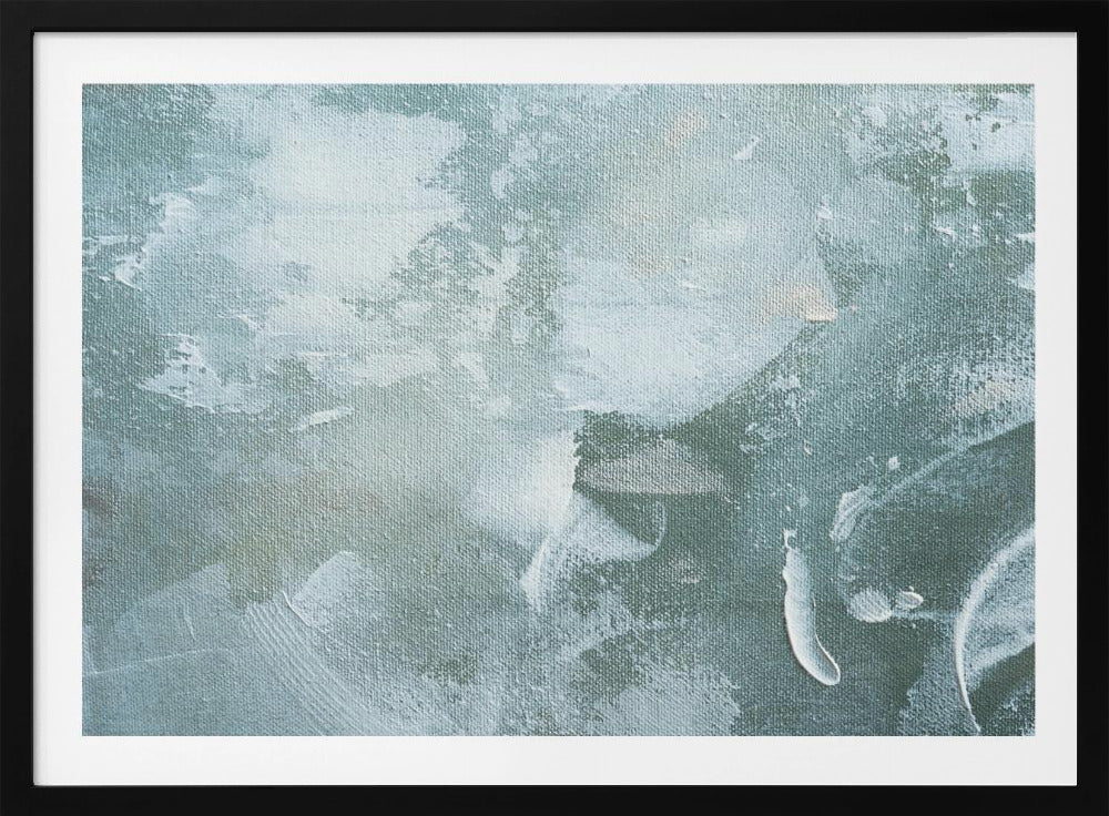 Groen en wit acryl | Poster