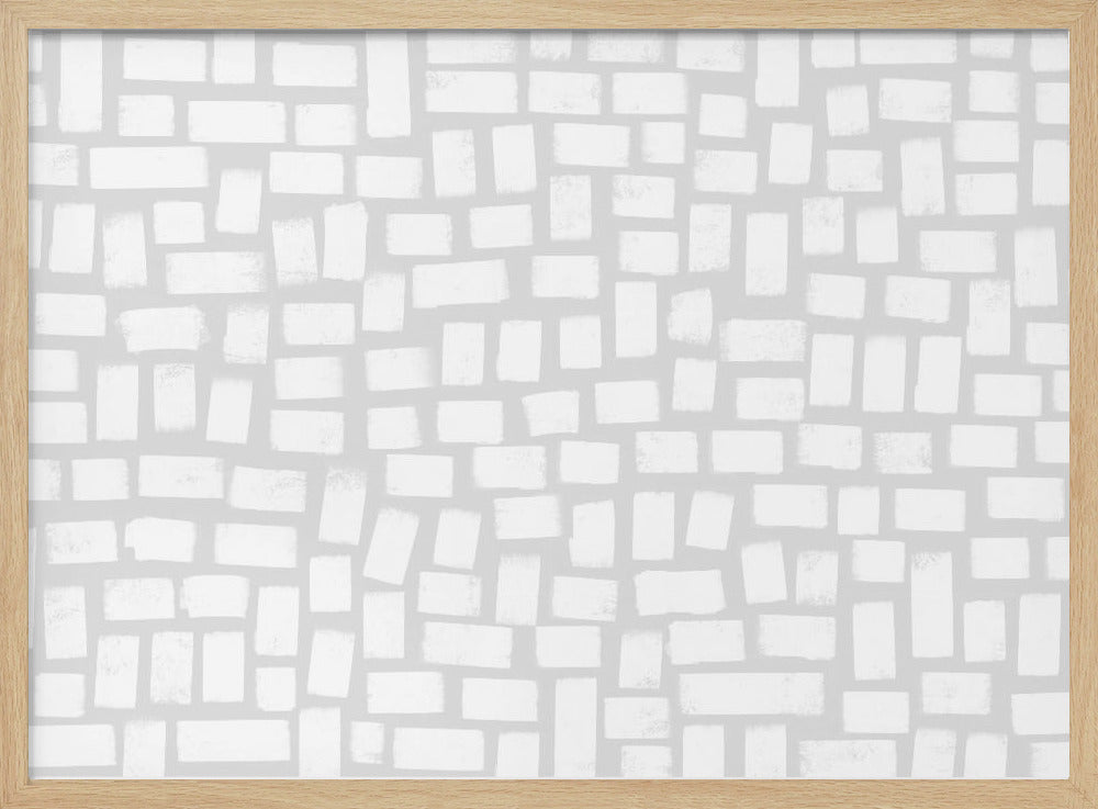 Abstracte Bakstenen Dans | Poster