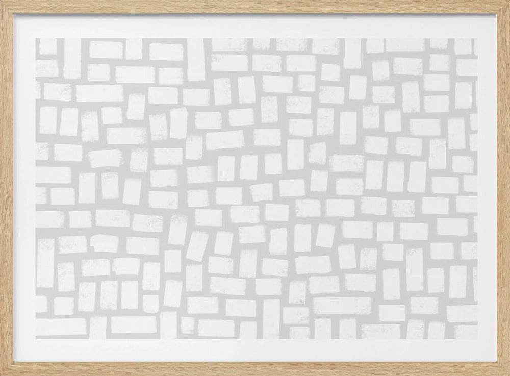 Abstracte Bakstenen Dans | Poster