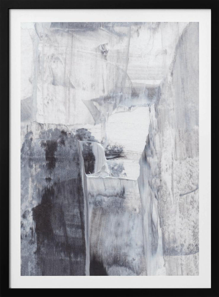 Monochrome penseelstreken | Poster