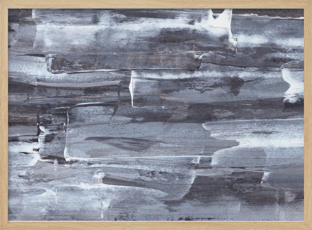 Monochroom drijfhout | Poster