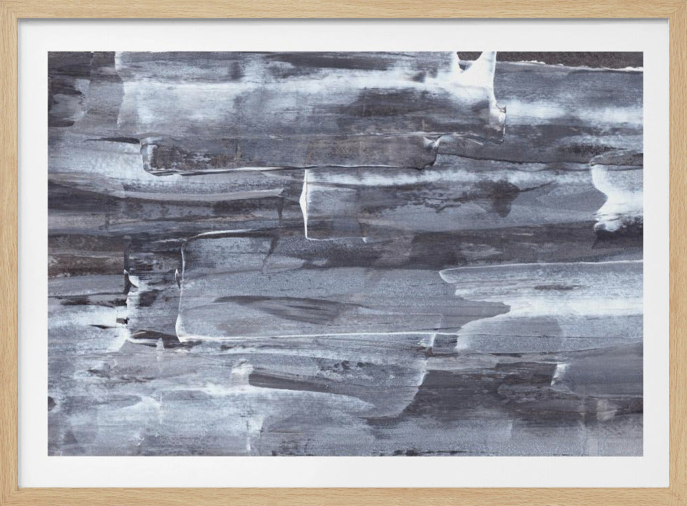 Monochroom drijfhout | Poster