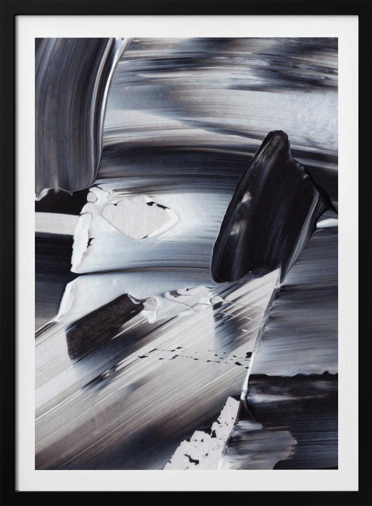 Monochrome golven | Poster
