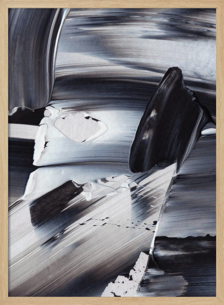 Monochrome golven | Poster
