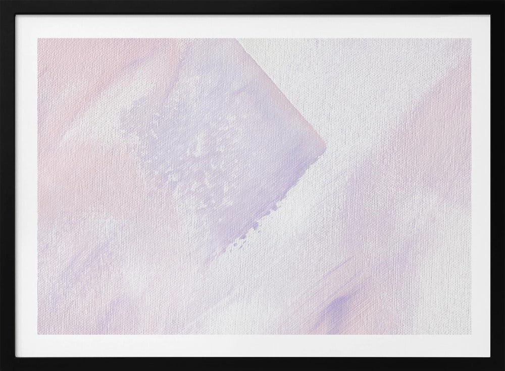 Penseelstreken van paars en roze | Poster