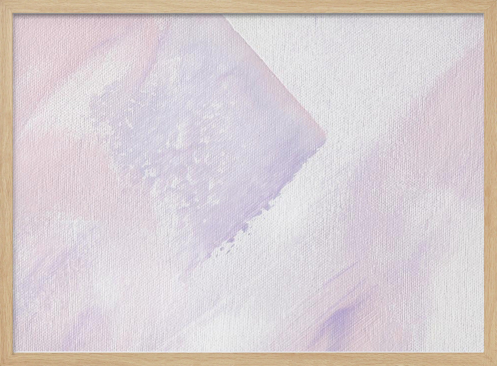 Penseelstreken van paars en roze | Poster