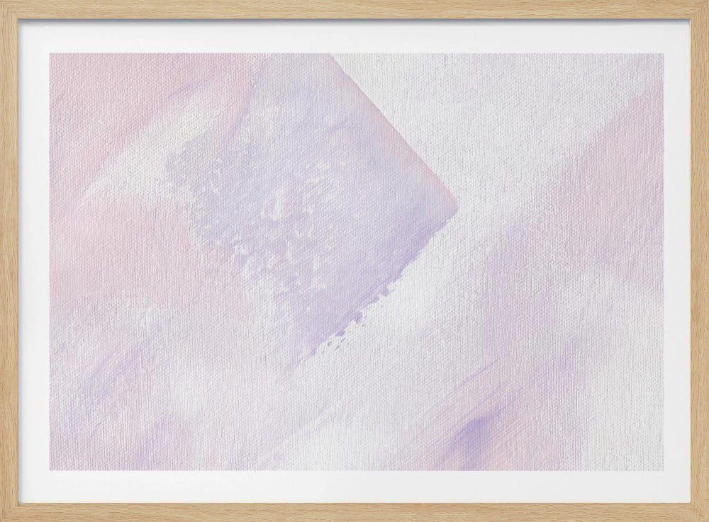 Penseelstreken van paars en roze | Poster