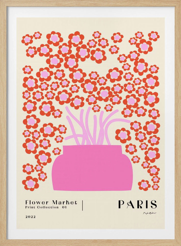 Bloemenmarkt. Parijs | Poster