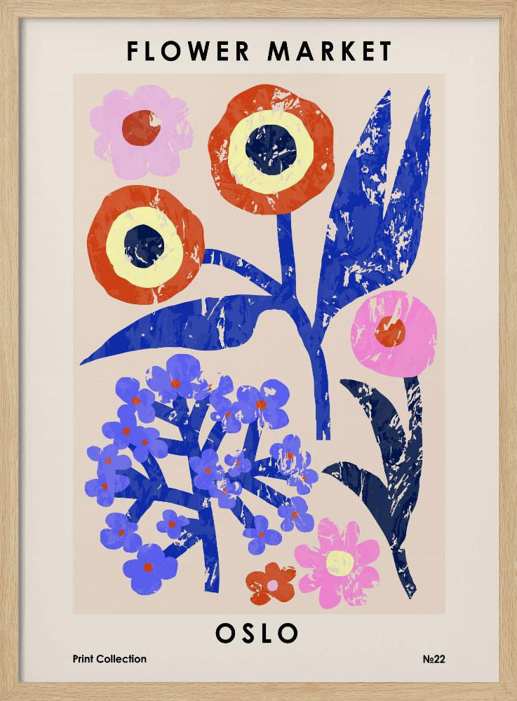 Bloemenmarkt. Oslo | Poster