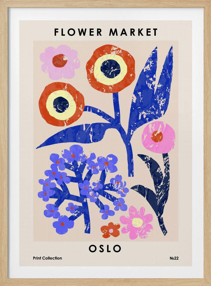 Bloemenmarkt. Oslo | Poster