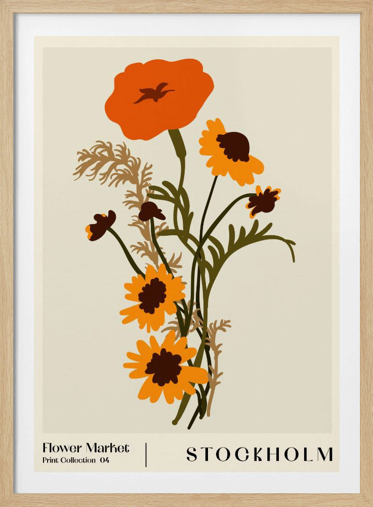 Bloemenmarkt. Stockholm | Poster