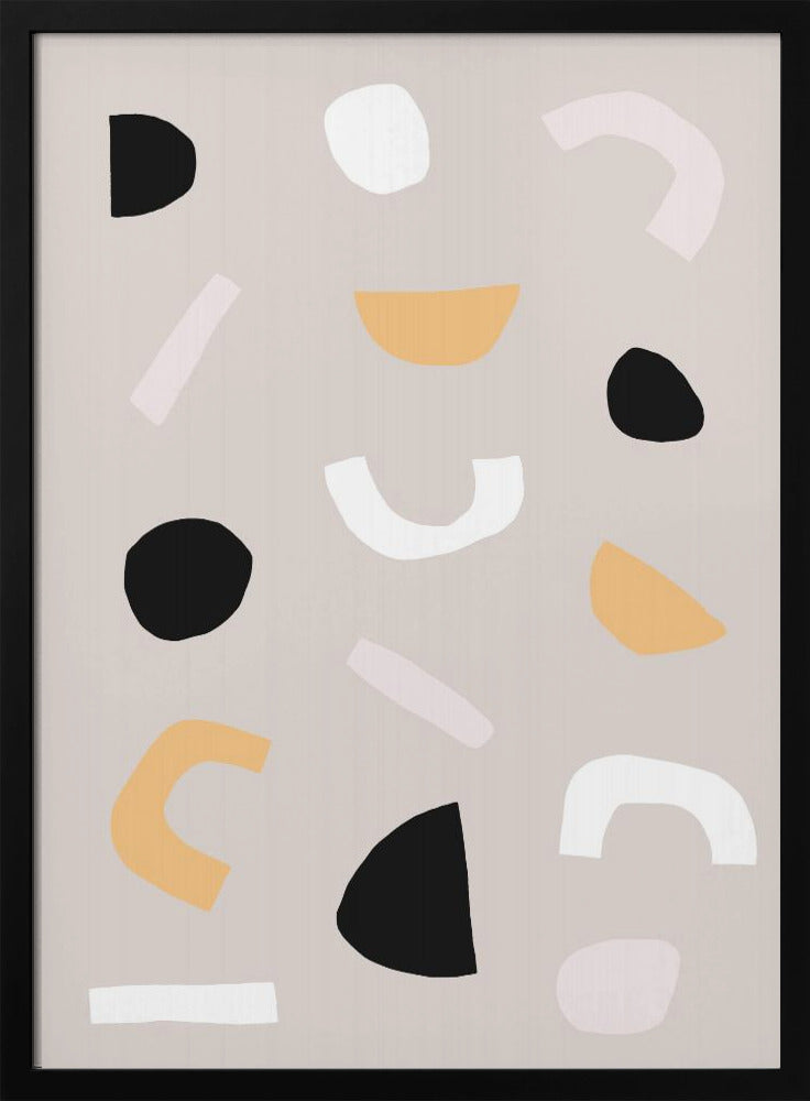 Geometrische vormen in neutrale tinten | Poster