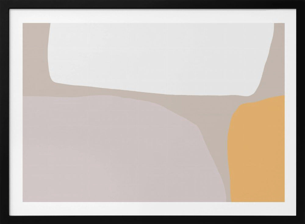 Zachte geometrische harmonie | Poster
