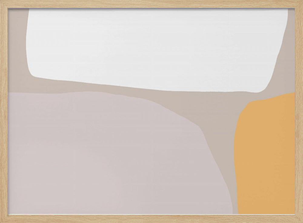 Zachte geometrische harmonie | Poster