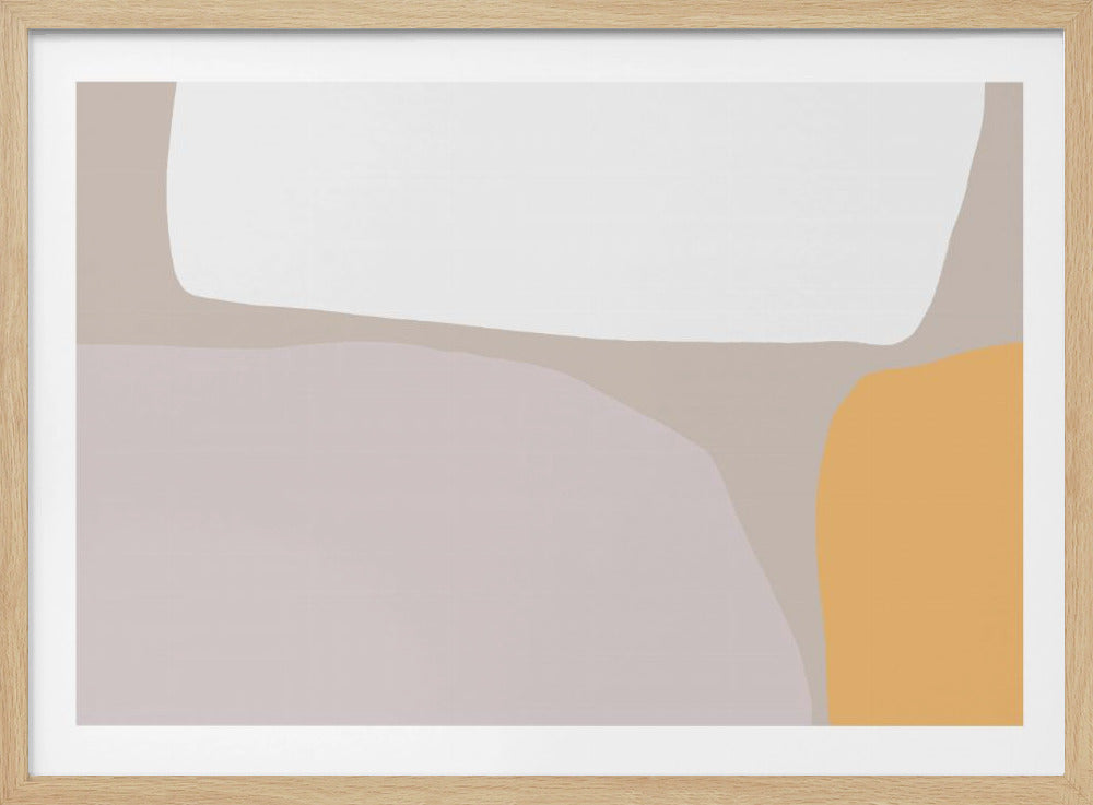 Zachte geometrische harmonie | Poster