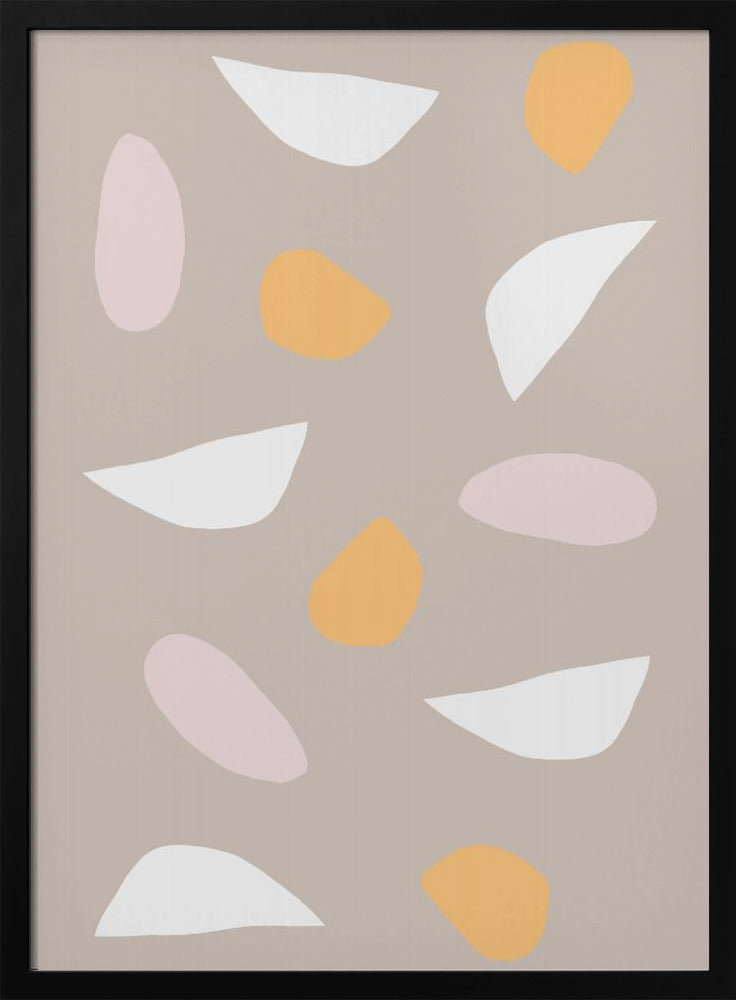 Minimalistische pastelvormen | Poster