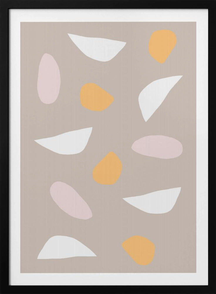 Minimalistische pastelvormen | Poster