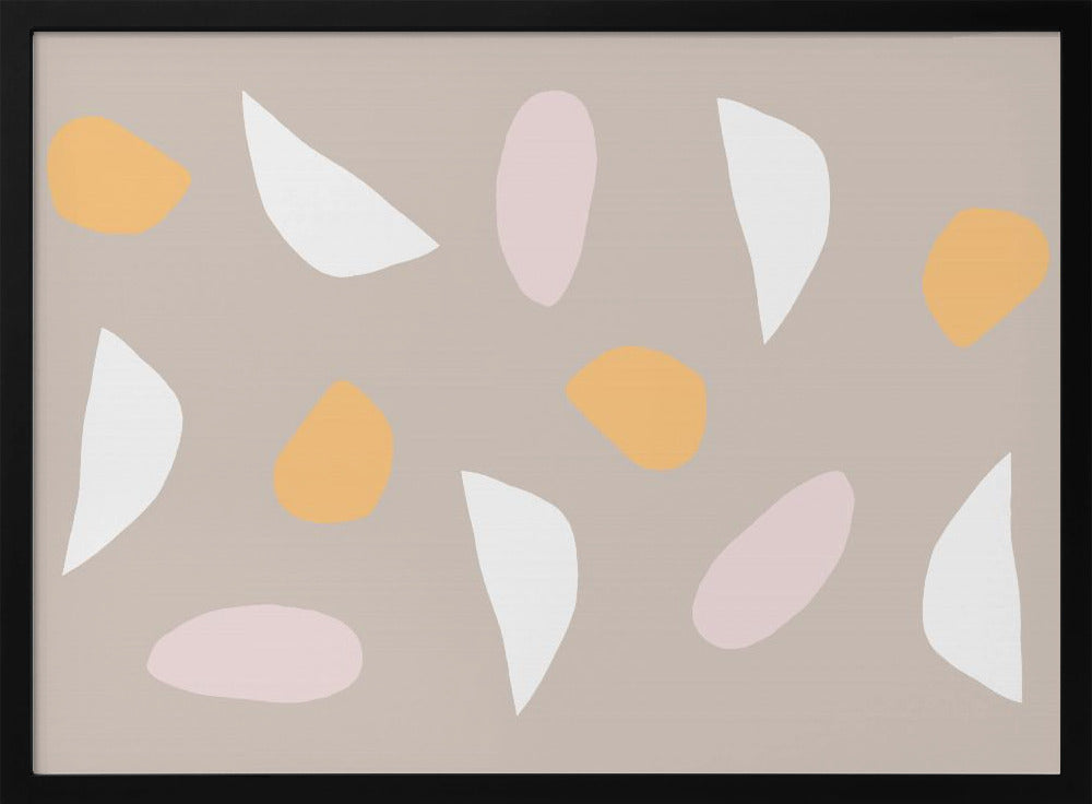 Minimalistische pastelvormen | Poster