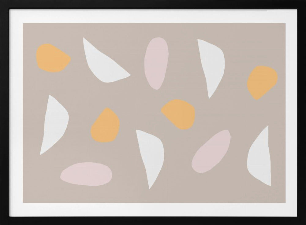 Minimalistische pastelvormen | Poster