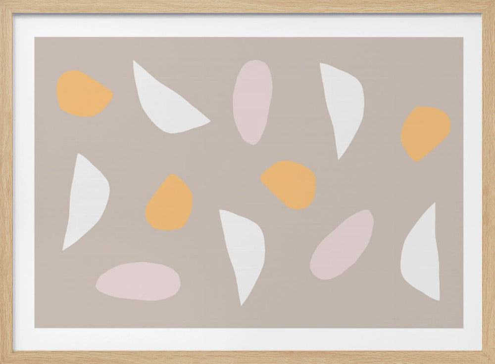 Minimalistische pastelvormen | Poster
