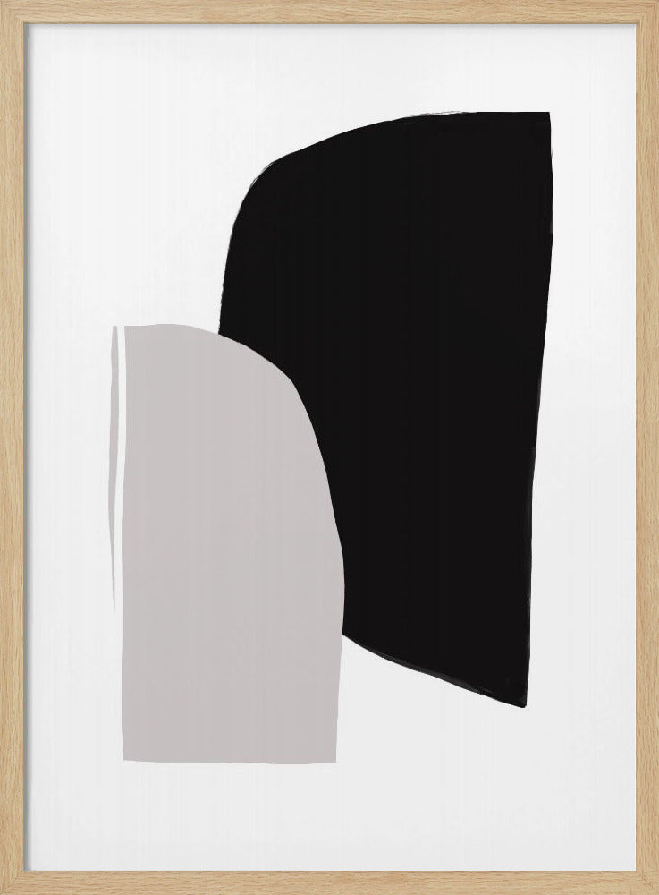 Monochrome vormen | Poster