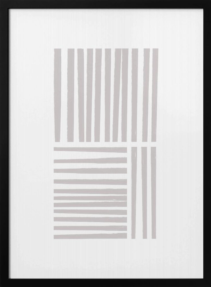 Geometrische grijze lijnen | Poster