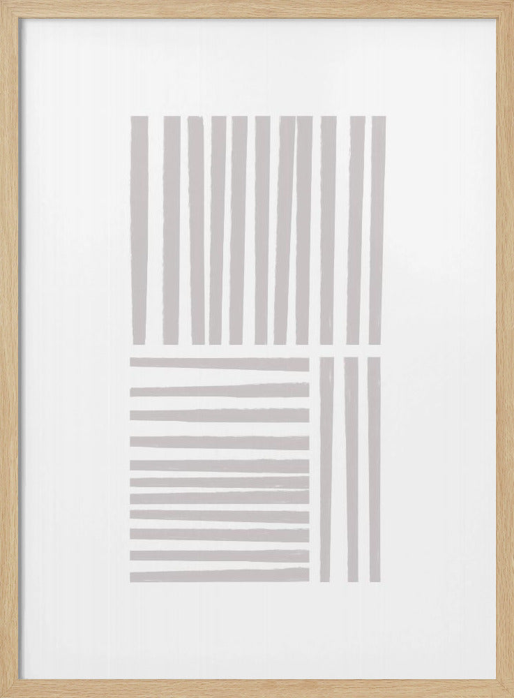 Geometrische grijze lijnen | Poster