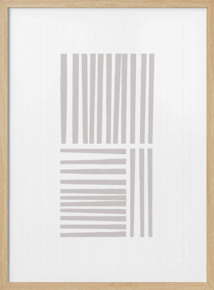 Geometrische grijze lijnen | Poster