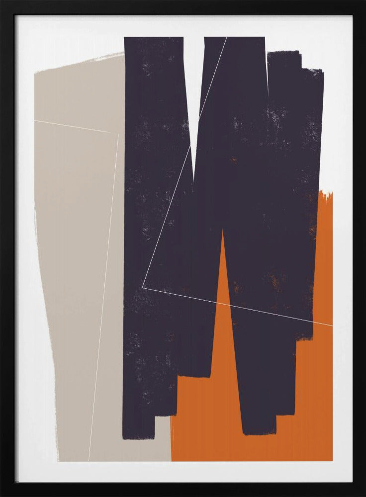 Gedempte geometrische vormen | Poster