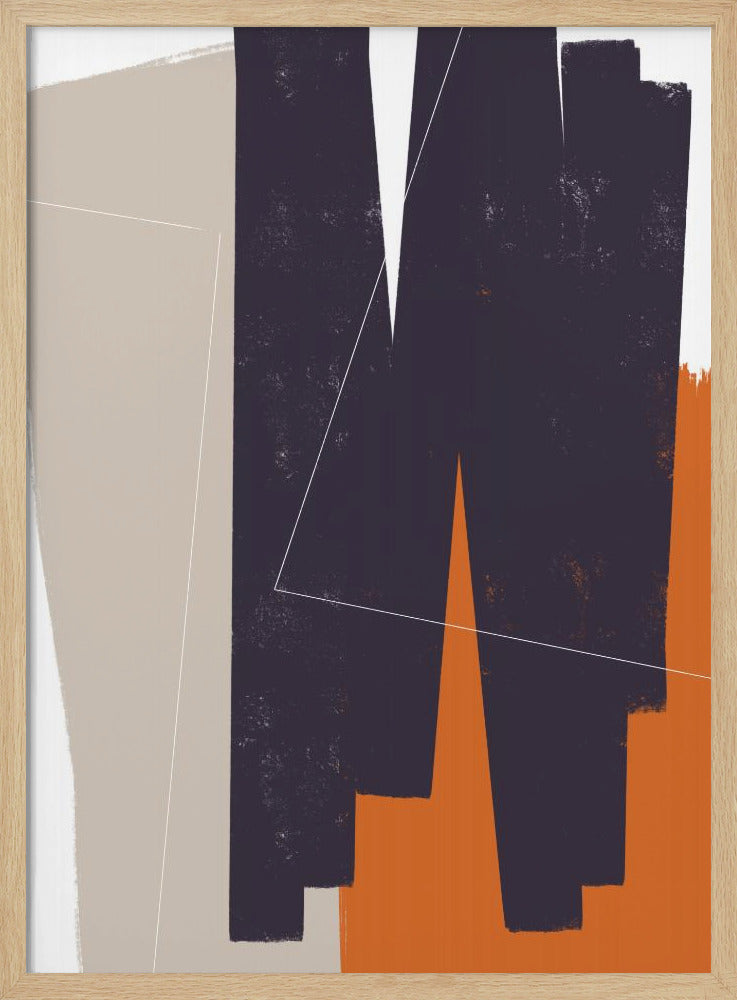 Gedempte geometrische vormen | Poster