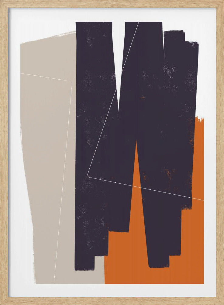 Gedempte geometrische vormen | Poster