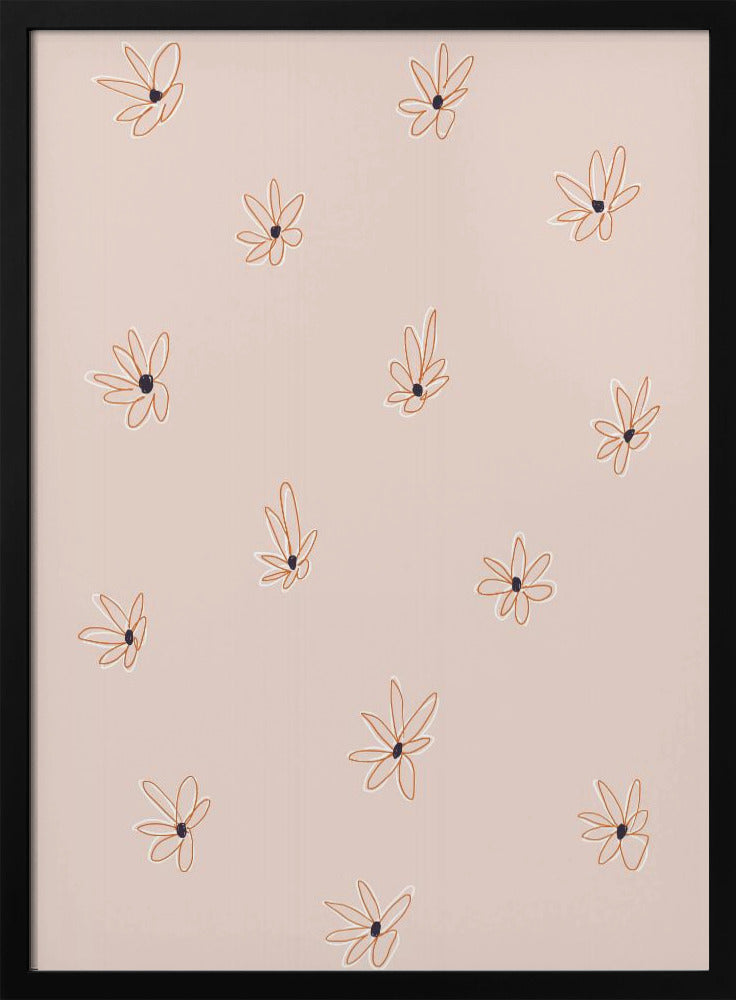Bloemblaadjes in elegantie | Poster