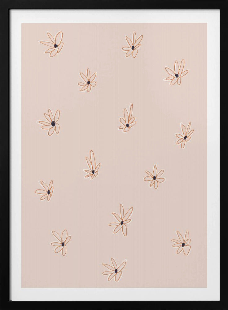 Bloemblaadjes in elegantie | Poster