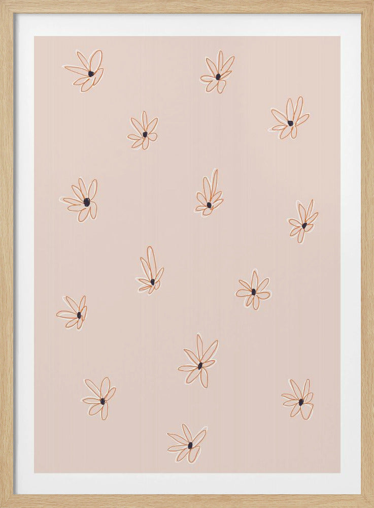 Bloemblaadjes in elegantie | Poster
