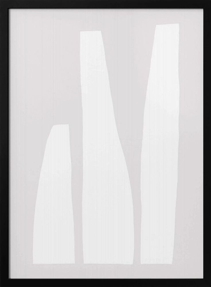 Minimalistische witte vormen | Poster