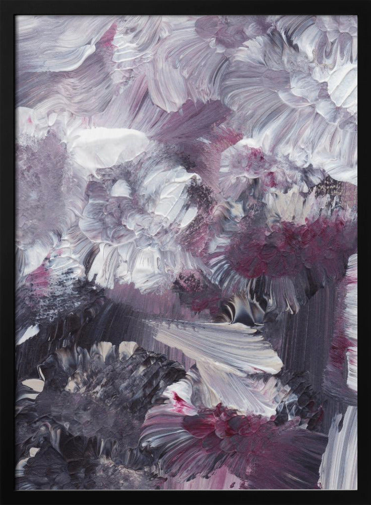 Florale expressionistische penseelstreken | Poster