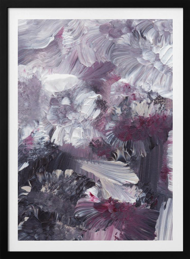 Florale expressionistische penseelstreken | Poster