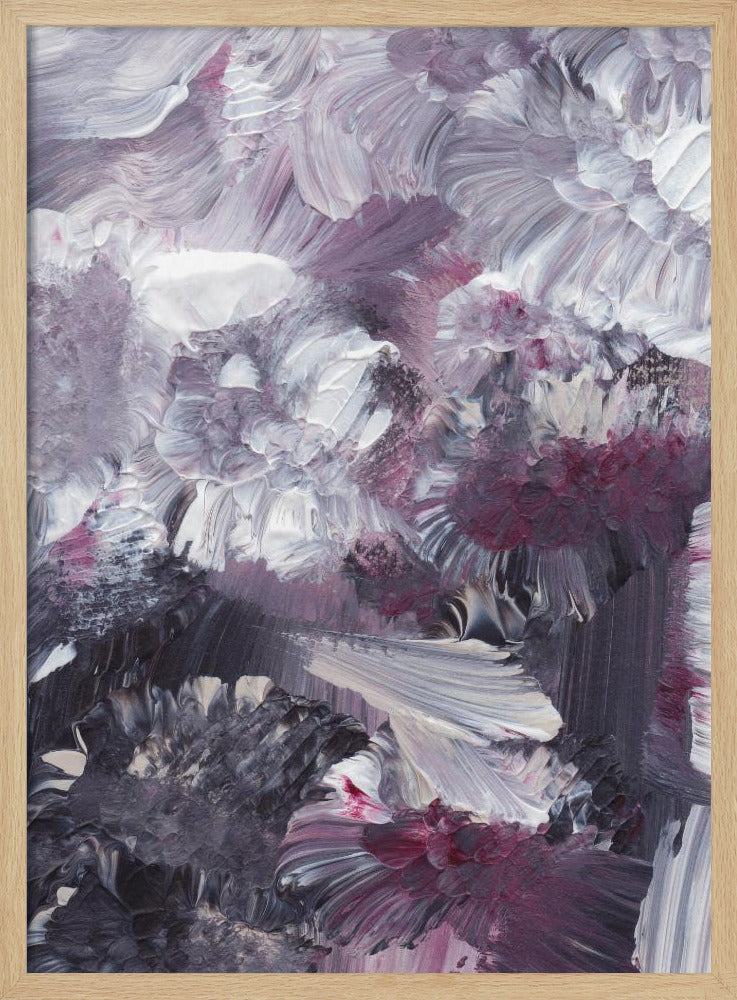 Florale expressionistische penseelstreken | Poster