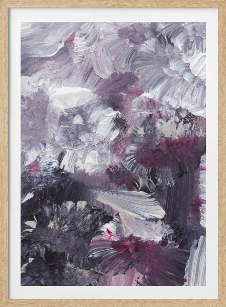 Florale expressionistische penseelstreken | Poster