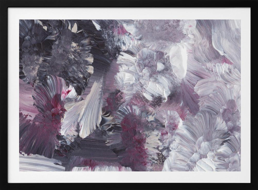 Florale impressionistische penseelstreken | Poster