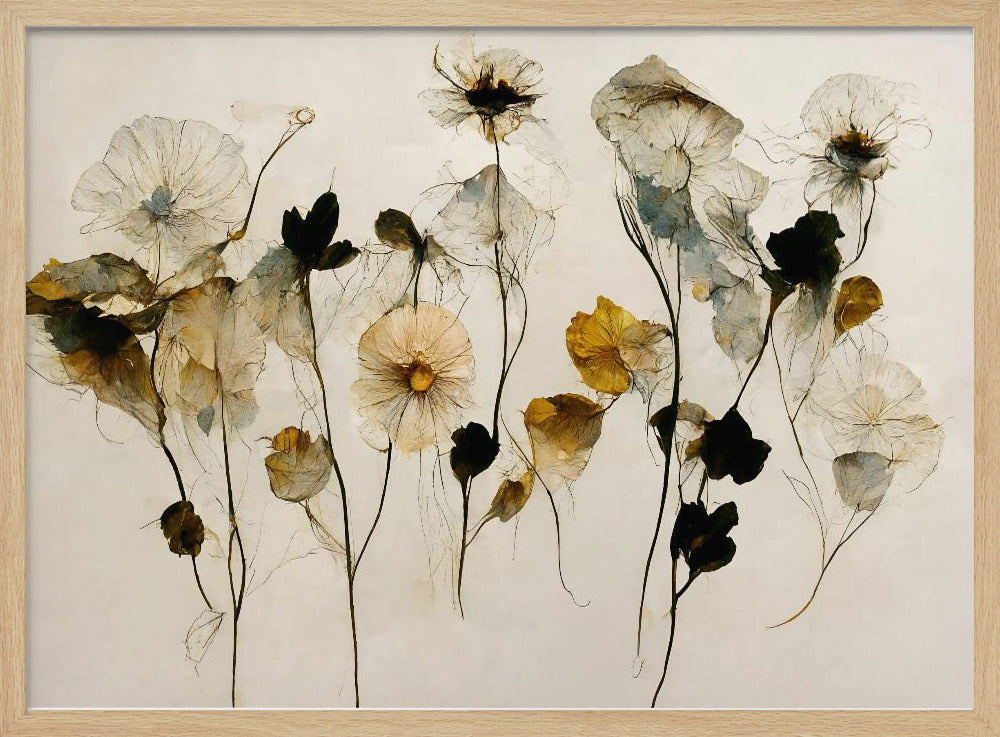 Prachtige droge bloemen | Poster