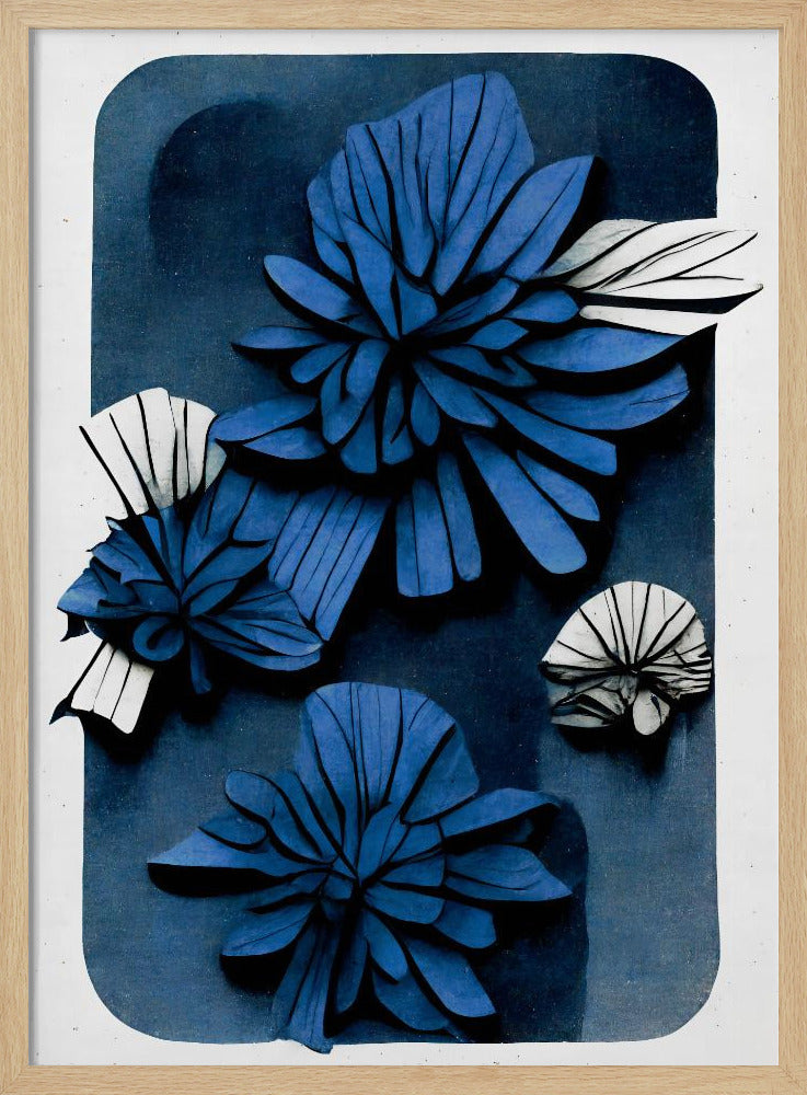 Diepte van de blauwe bloesem | Poster