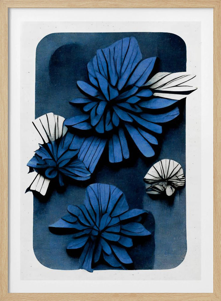 Diepte van de blauwe bloesem | Poster